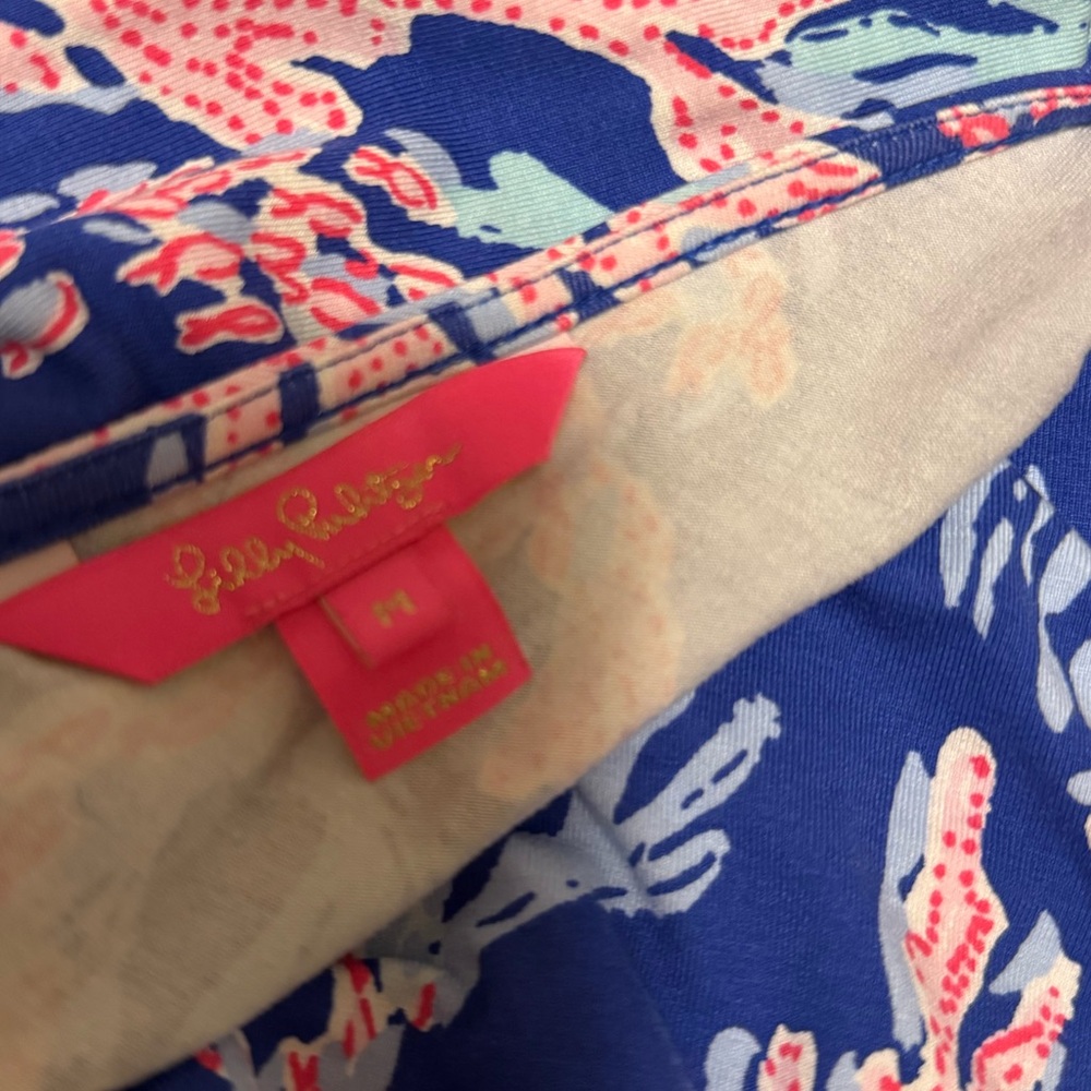 Lilly Pulitzer Blue and Pink Romper - Picture 2 of 2